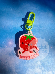 Berry Late Acrylic Keychain