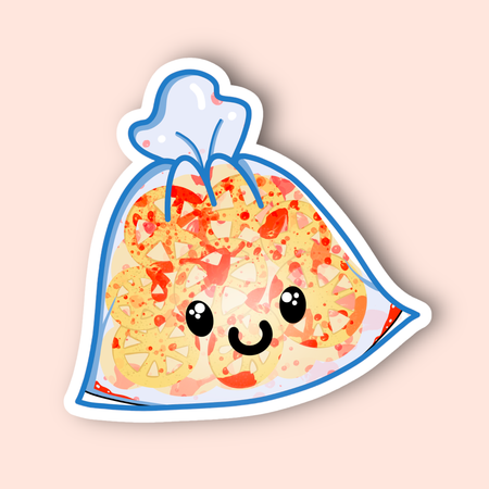 Kawaii Duros con Chile Sticker