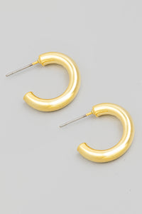 Mini C Hoop Earrings