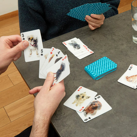 3D Dog Playing Cards