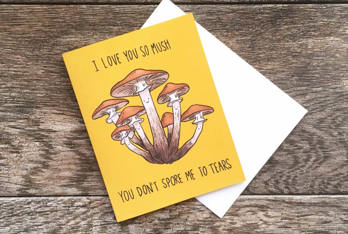 Funny Mushroom Card