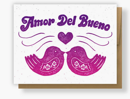 Amor Del Bueno Retro Card