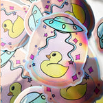 UFO Rubber Duck Sticker