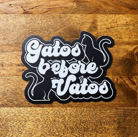 Gatos Before Vatos Sticker