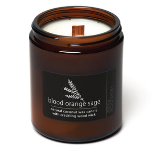 Blood Orange Sage | Wood Wick Coconut Wax Candle