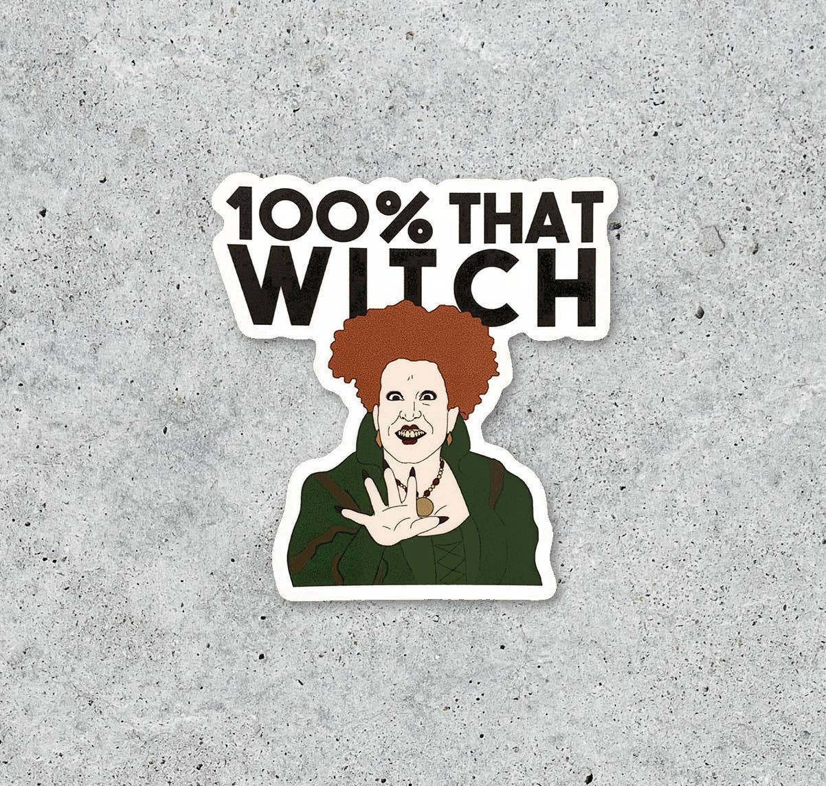 Hocus Pocus Winifred 100% that witch sticker
