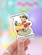 just here for the chisme sticker