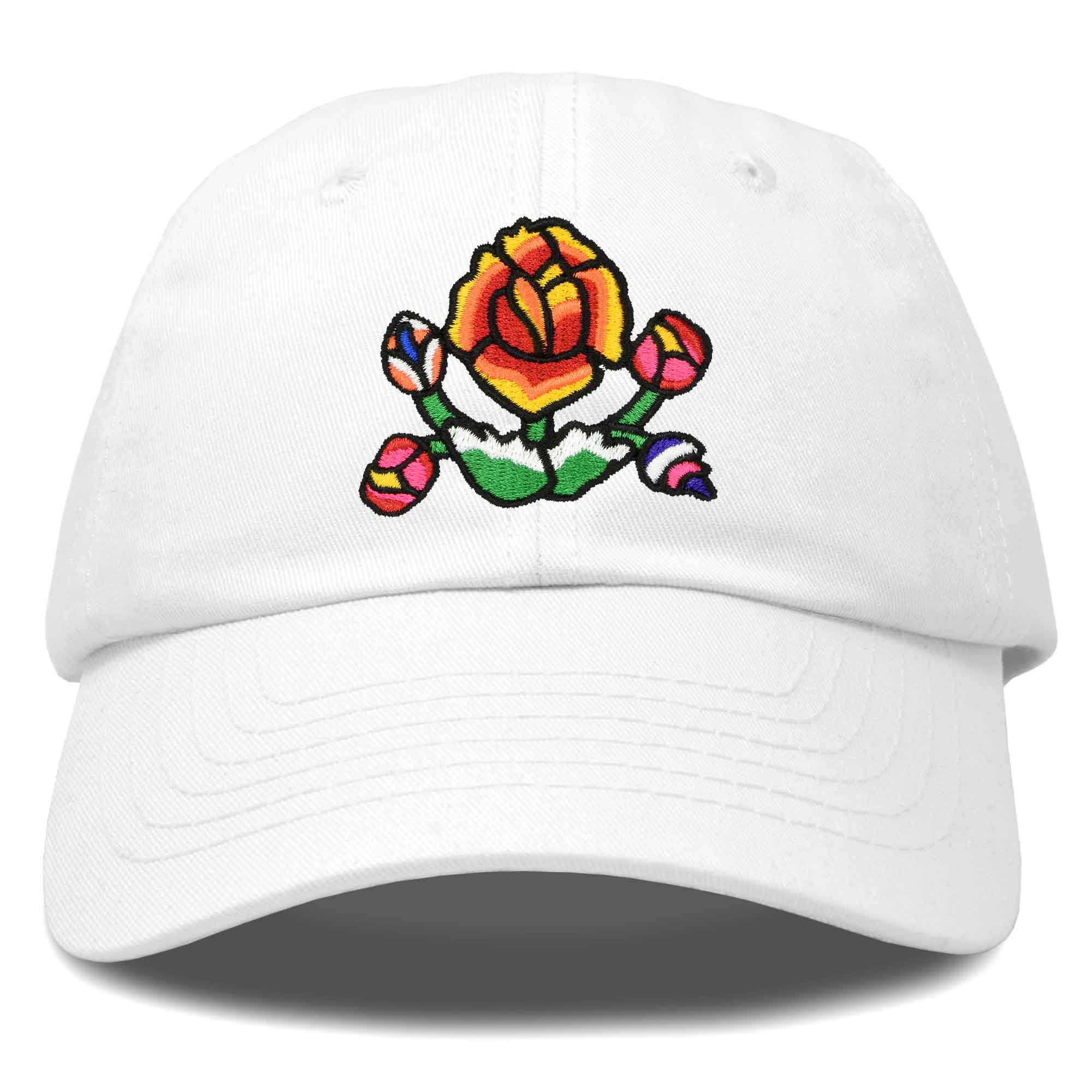 Latin Floral Lily Hat - White