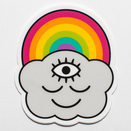 Woke Rainbow Cloud Sticker