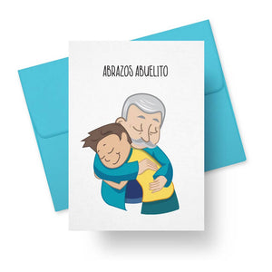 Abrazos Abuelito (Boy) Card