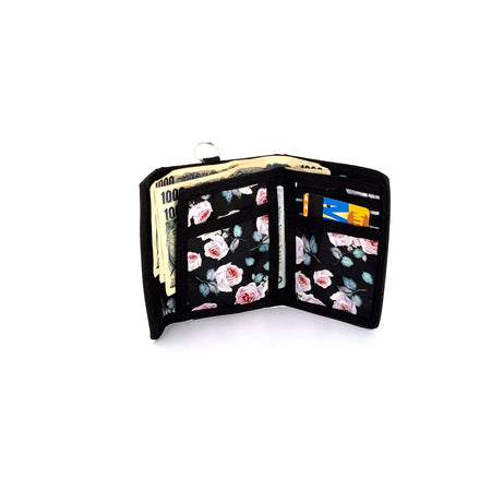 80s Bi-Fold Pink Rose Wallet