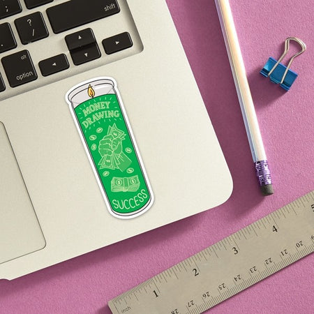 Money Candle Sticker