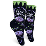 Stay Toxic Womens Crew Socks