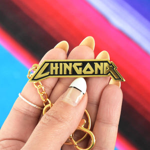 Chingona Enamel Keychain