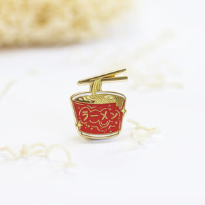 Instant Ramen Enamel Pin