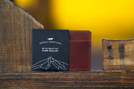 Leather Card Wallet Saddle Brown