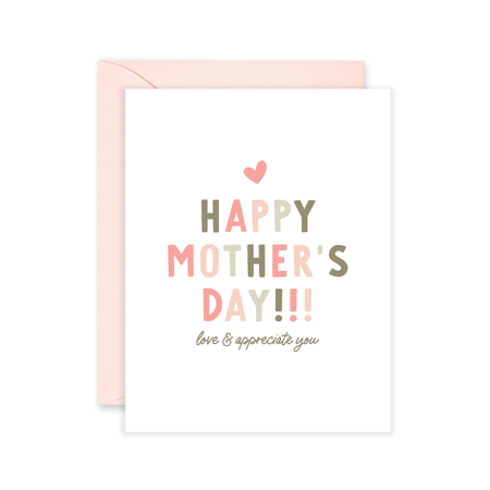 Love & Appreciate You Mom Card
