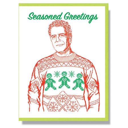 RIP Anthony Bourdain Christmas Card