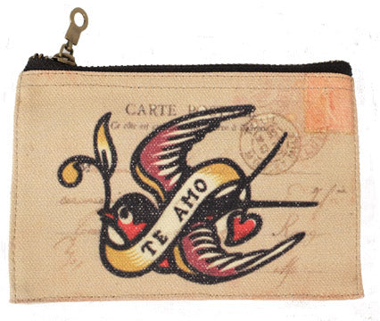 Te Amo Canvas Pouch