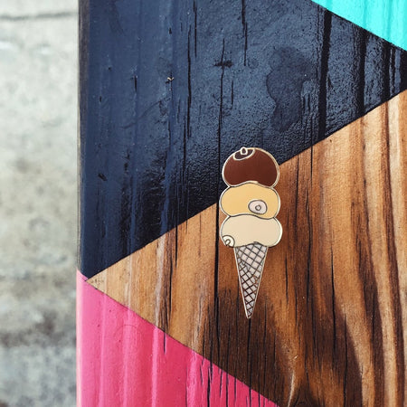 Worlds Best Ice Cream Pin