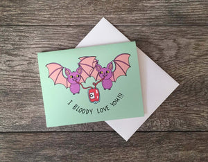 Bloody Bat Love Card