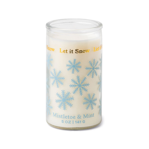 Let It Snow Holiday Scented Prayer Candle 5 oz