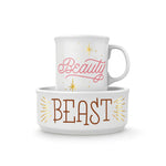 Beauty & The Beast Ceramic Mug + Dog Bowl Set