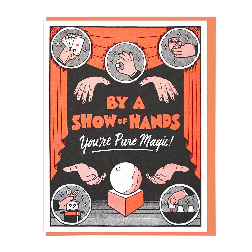 Show of Hands Magic Greeting Card