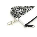 Leather Trim Diamond Coin Purse