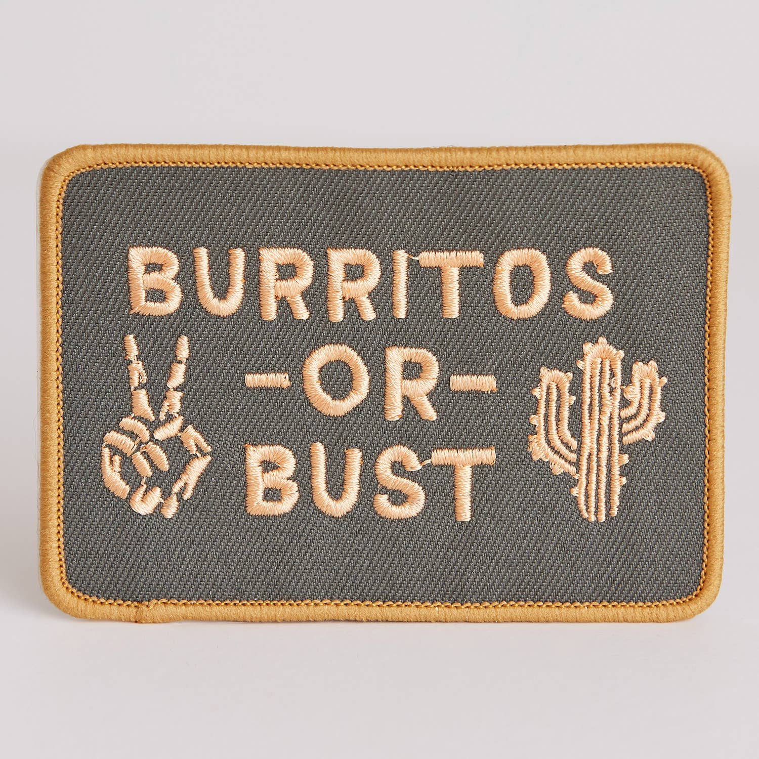 Burritos Or Bust Iron-On Patch