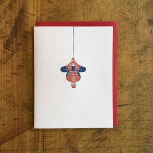 Spiderman Letterpress Greeting Card