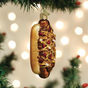 Chili Cheese Dog Ornament